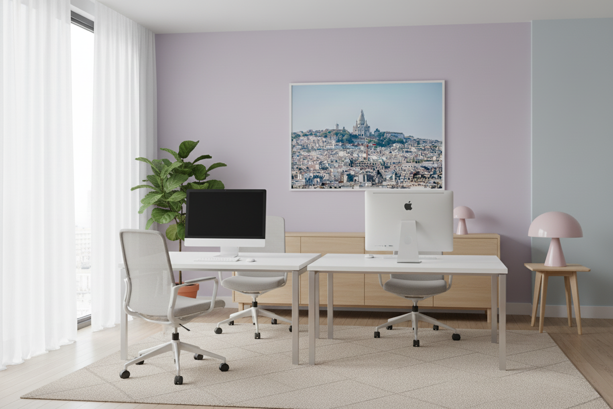 Montmartre Rooftops & Sacré-Cœur — Panoramic Paris Art Print
