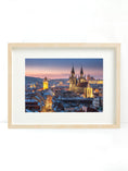 Load image into Gallery viewer, Panoramic Winter View of Prague Old Town & Hradcany Castle – Unframed Fine Art Print