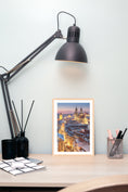 Load image into Gallery viewer, Prague Old Town & Hradčany Castle on a Winter Night – Unframed Fine Art Print