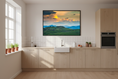 Load image into Gallery viewer, Alsace Vineyards at Sunset, Colmar — Fattrol fine art photography print, framed in interior