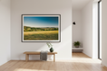 Load image into Gallery viewer, Countryside panorama with green forests and golden meadows captured on a sunny afternoon