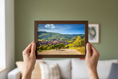 Load image into Gallery viewer, Autumn Vineyards, Riquewihr — Fattrol fine art photography print, framed in interior