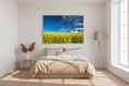 Bild in Galerie-Betrachter laden, Golden rapeseed blossoms under a deep blue sky, captured in a serene countryside landscape photo