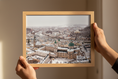 Load image into Gallery viewer, Salzburg Cathedral in Winter — Kirill Rudenko original travel art print