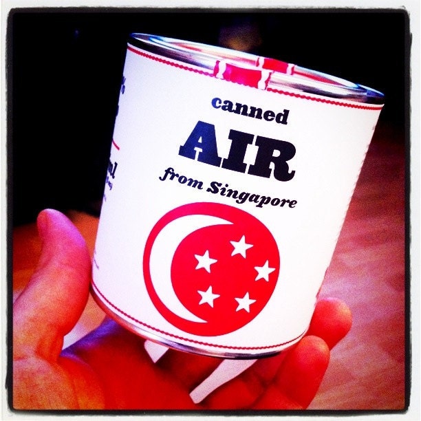 Original Canned Air aus Singapur, Gag-Souvenir, Geschenk, Erinnerungsstücke