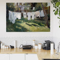 Load image into Gallery viewer, Laundry in the Yard – Vintage Art Print