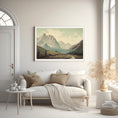 Load image into Gallery viewer, Vintage Mountain Landscape Print