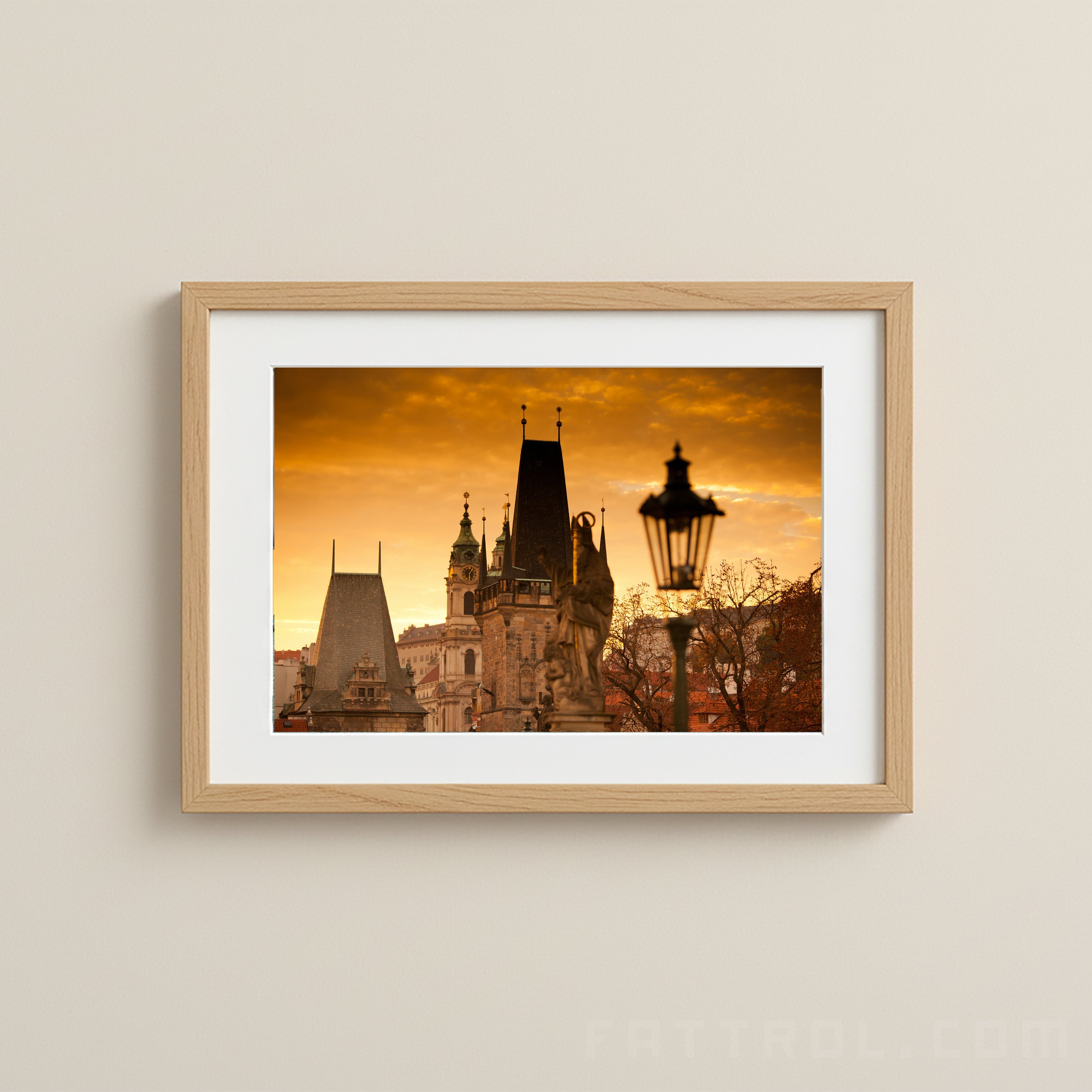 Charles Bridge and Prague Castle at sunrise — Fattrol fine art photography print