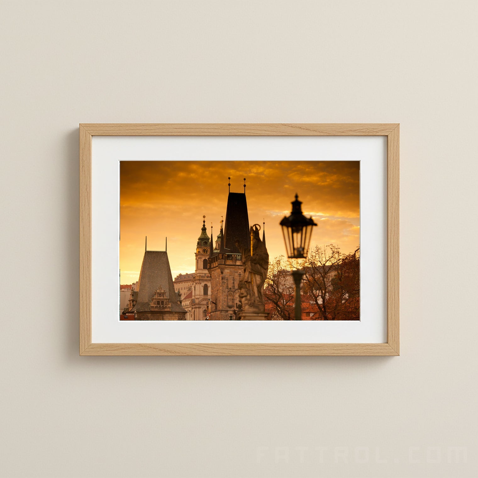 Charles Bridge and Prague Castle at sunrise — Fattrol fine art photography print