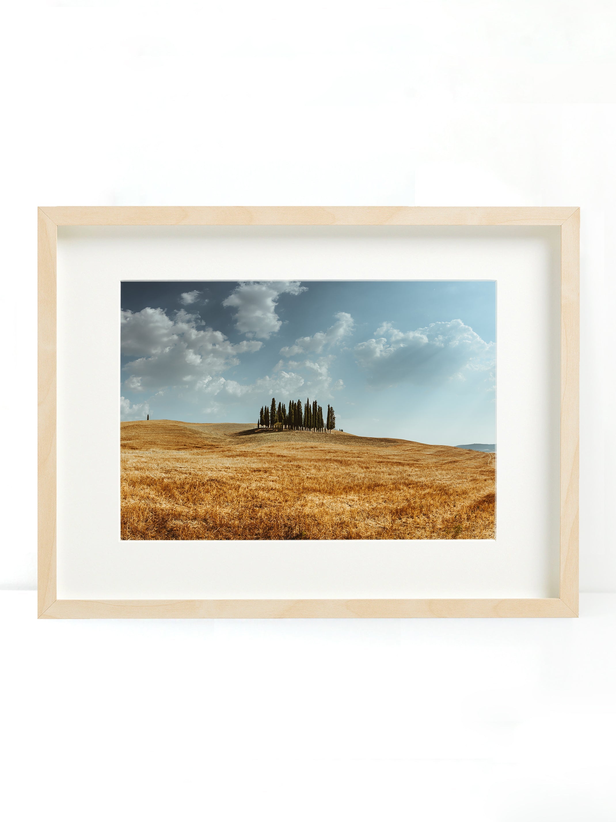 Cypress grove Tuscany travel poster wall art by Fattrol
