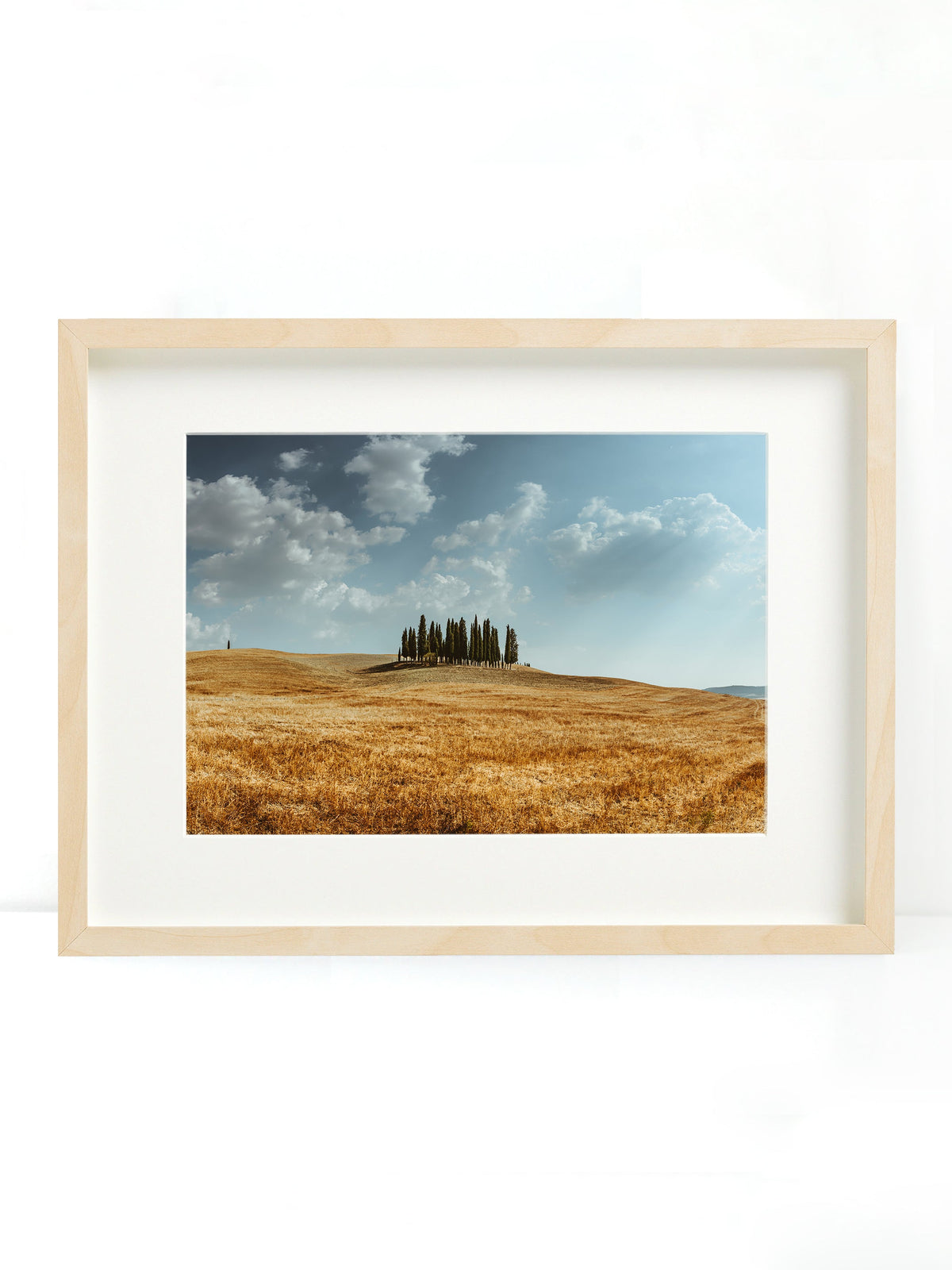 Cypress grove Tuscany travel poster wall art by Fattrol