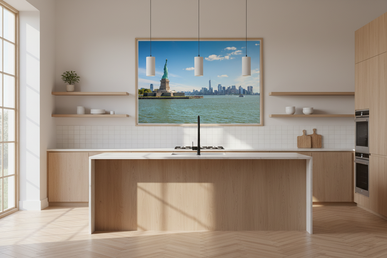 Statue of Liberty and the New York City skyline — Fattrol fine art photography print