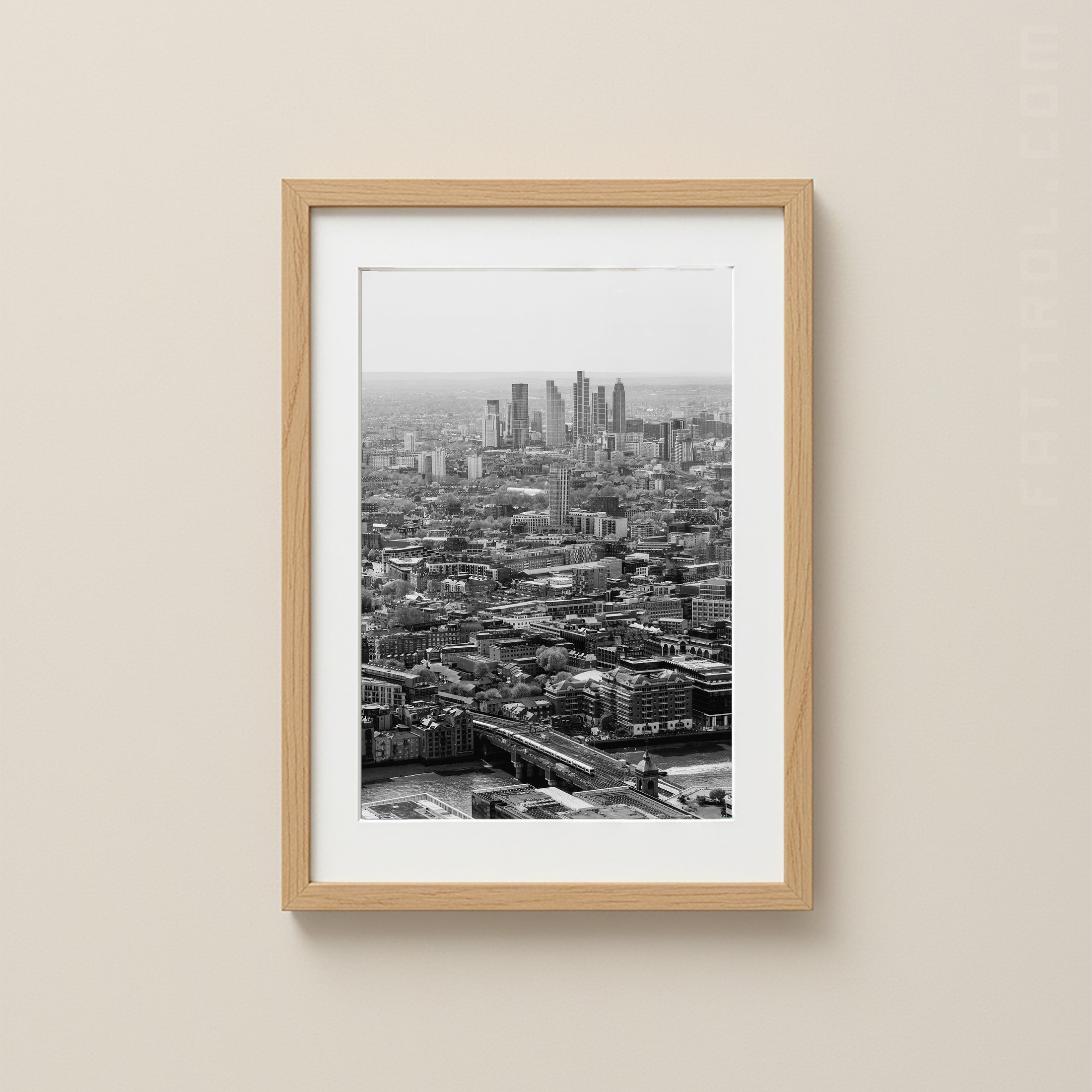 Central London Skyline – Black and White Fine Art Photography Print