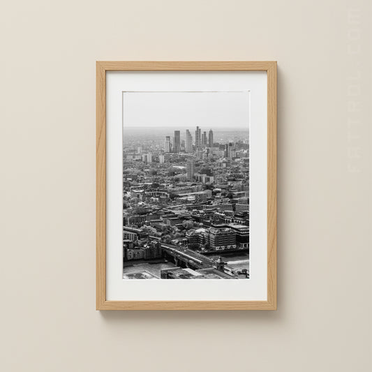 Central London Skyline – Black and White Fine Art Photography Print
