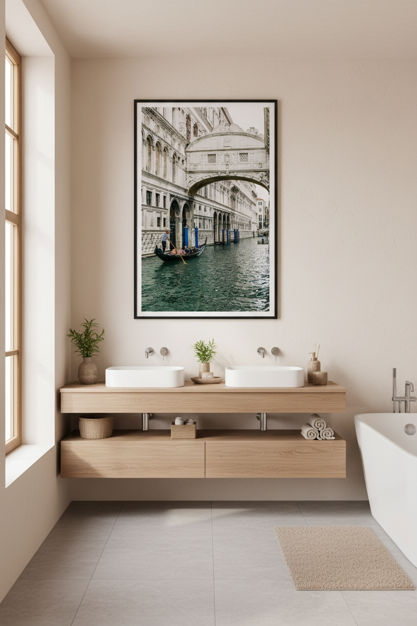 Bridge of Sighs & Gondola — Venice Fine Art Print