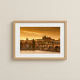 Load image into Gallery viewer, Prague Castle at Golden Hour – Charles Bridge Fine Art Photography Print
