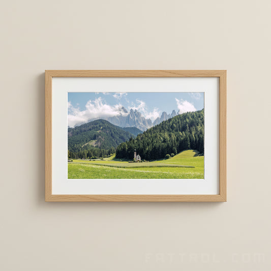 St. Johann Church — Val di Funes Fine Art Print