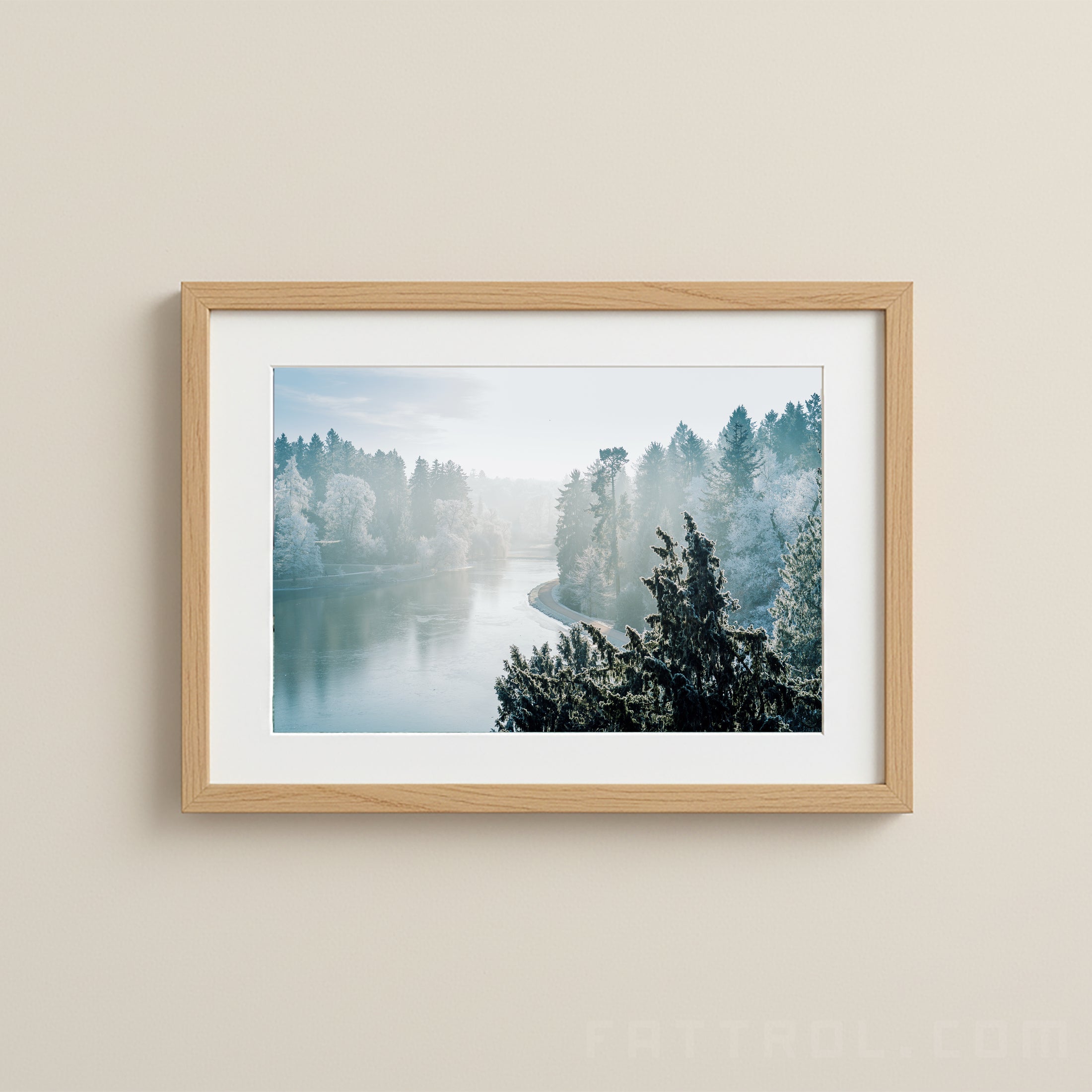 Winter Frost River — Landscape Fine Art Print