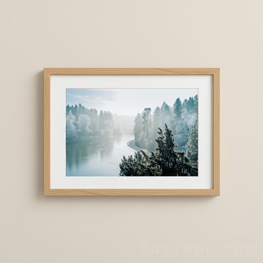 Winter Frost River — Landscape Fine Art Print