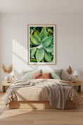 Load image into Gallery viewer, Green succulent leaf print featuring smooth textures and soft natural light
