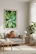 Load image into Gallery viewer, Macro photography of tropical succulent leaves creating a natural geometric pattern

