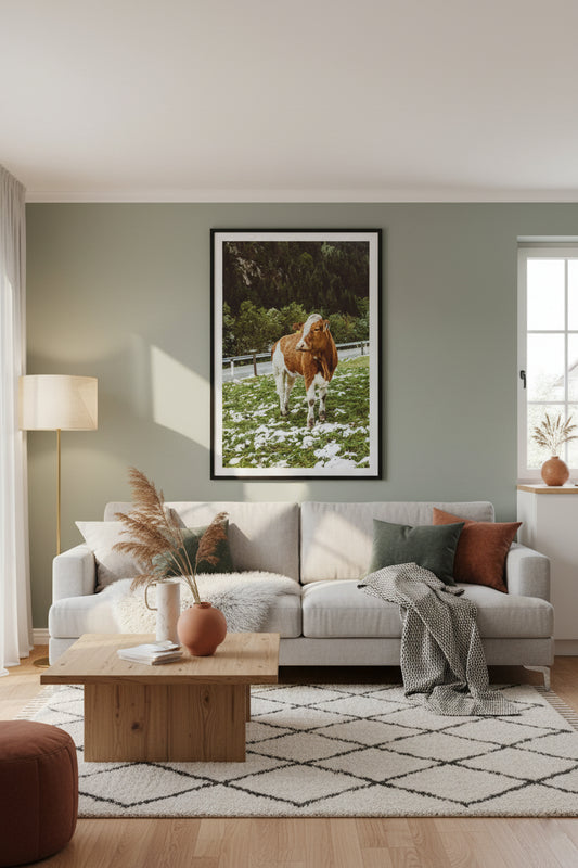 Winter in the Mountains – Alpine Cow Fine Art Photography Print