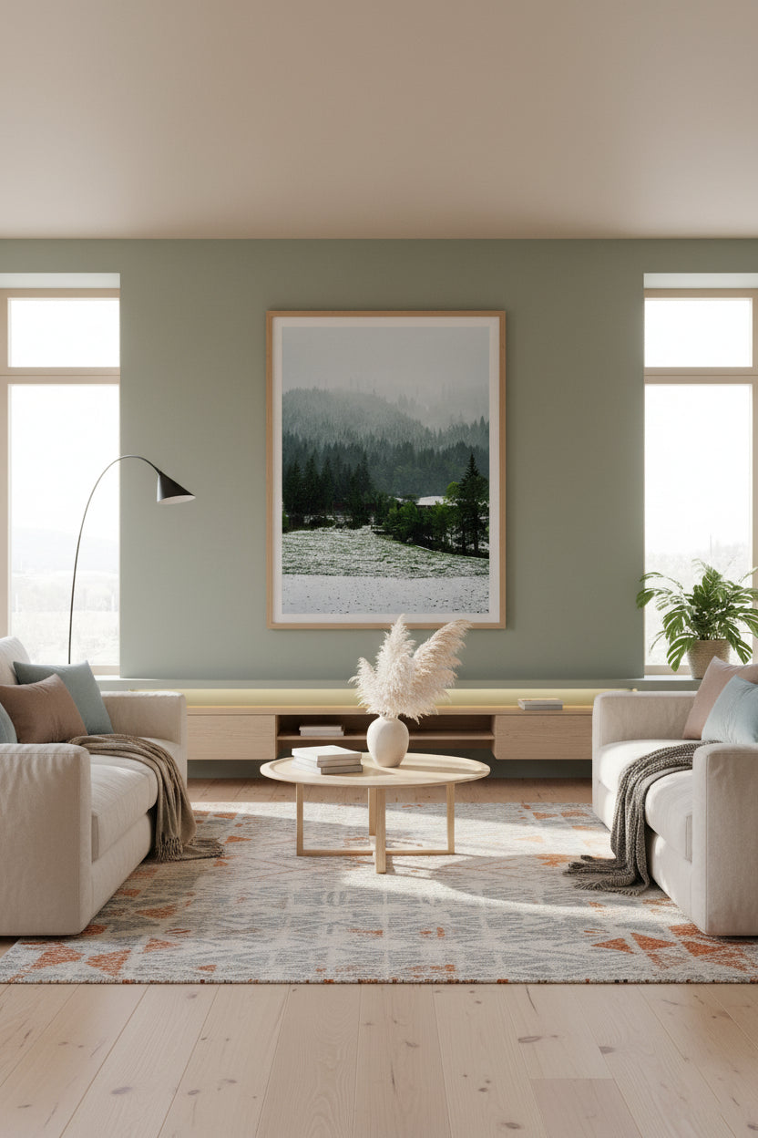 Snowy Forest in the Austrian Alps – Vertical Fine Art Photography Print