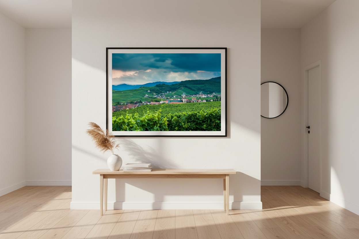 Vineyard Village, Alsace — original fine art photograph by Kirill Rudenko, Fattrol