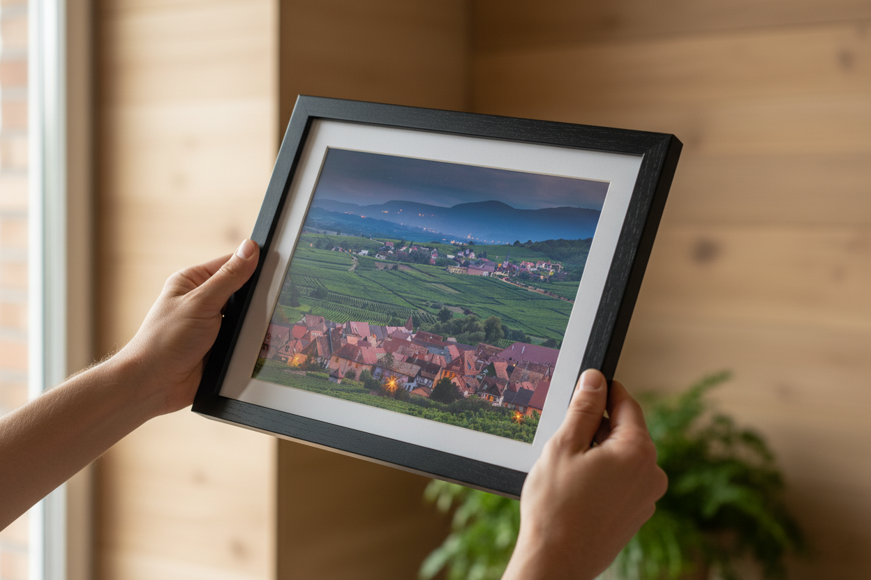 Alsace Vineyards at Dusk, Riquewihr — archival fine art print on museum-grade paper
