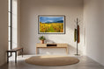 Load image into Gallery viewer, French wine country at harvest time — golden vineyard photography print.
