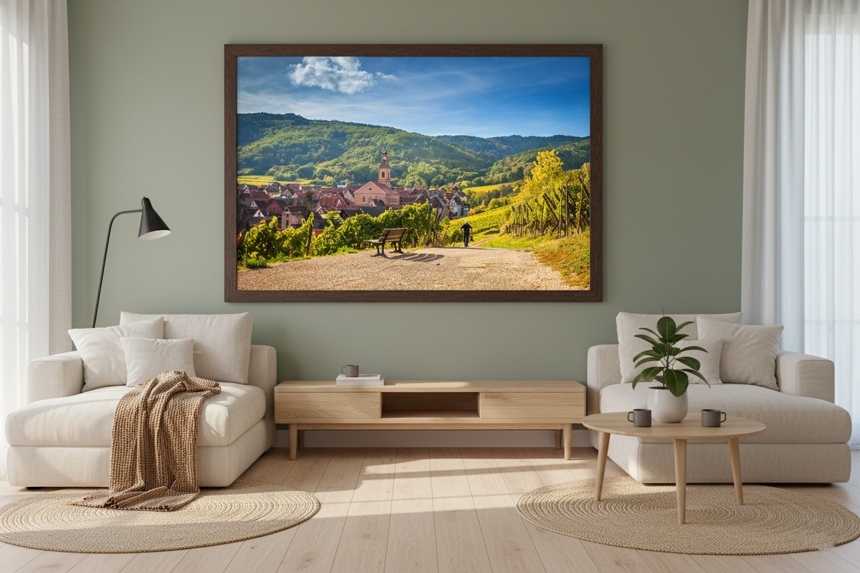 Autumn Vineyards, Riquewihr — archival fine art print on museum-grade paper