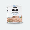 Load image into Gallery viewer, Canned Air from Athens with printed names and hearts — perfect honeymoon souvenir from the Acropolis
