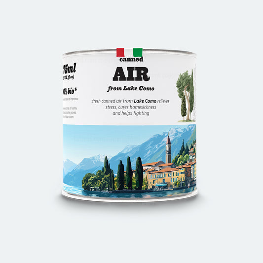 Canned Air from Lake Como, Italy