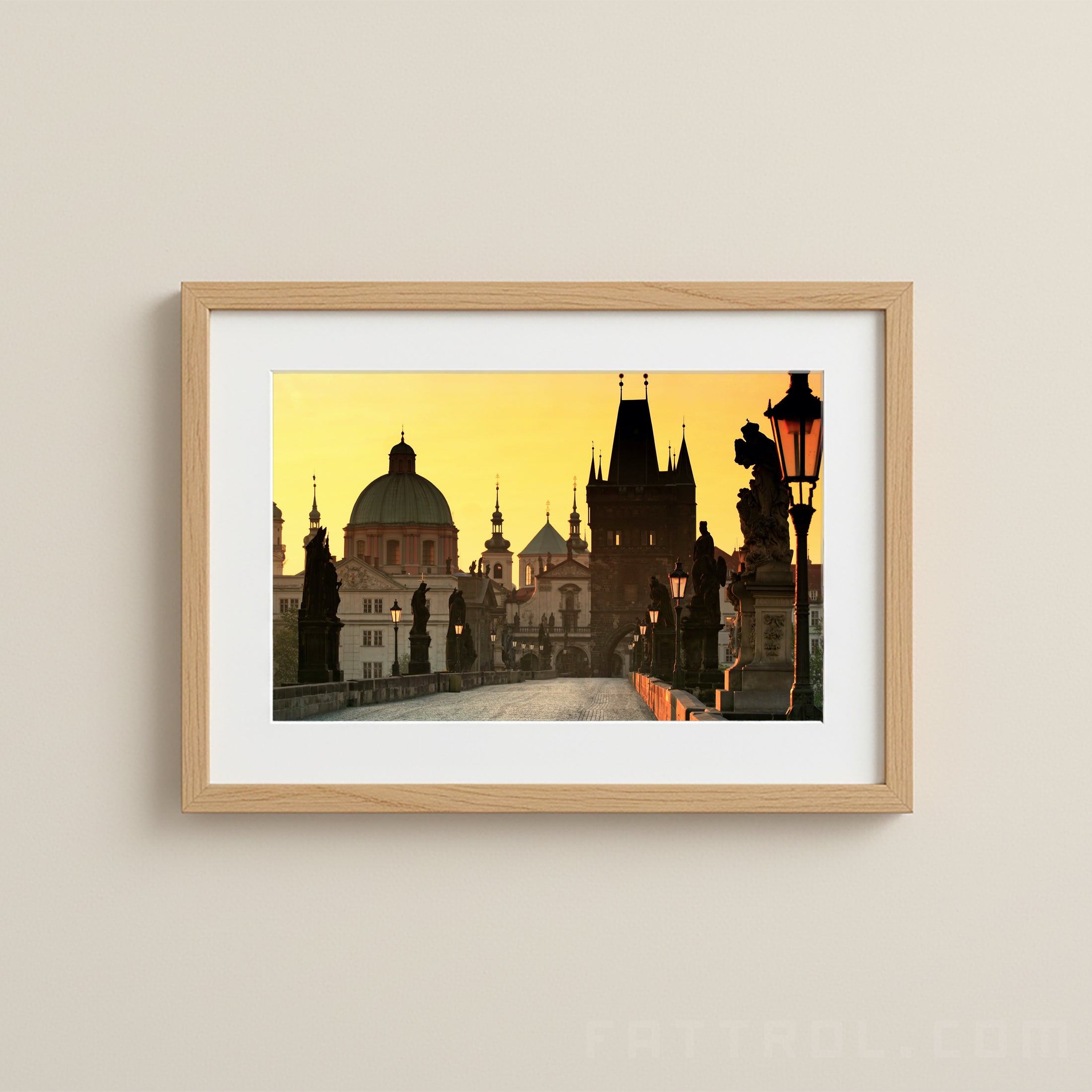 Sunrise At Charles Bridge — Prague Fine Art Print