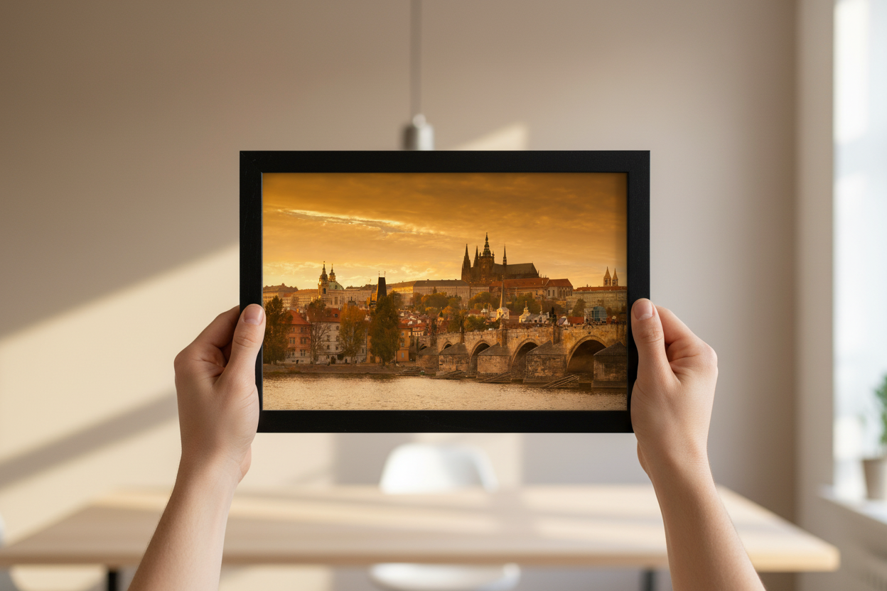 Prague Castle at Golden Hour – Charles Bridge Fine Art Photography Print
