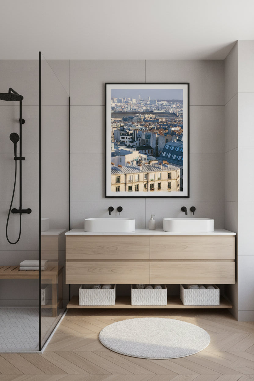 Paris Rooftops from Montmartre — archival fine art print on museum-grade paper