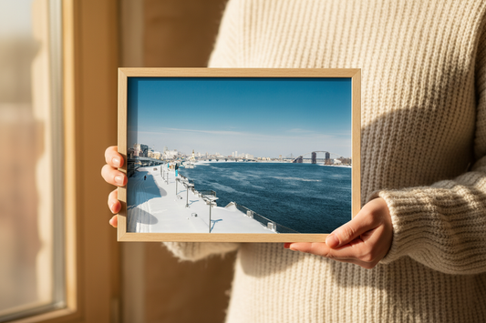 Dnipro River & Podil Bridge, Kyiv — original fine art photograph by Kirill Rudenko, Fattrol