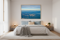Load image into Gallery viewer, Blue mountain layers fading into the distance, photographed from high altitude

