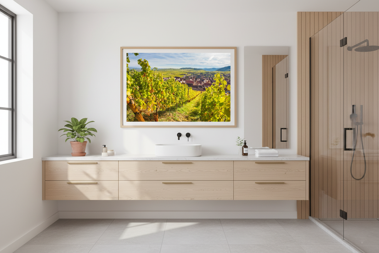 Alsace Vineyards, Riquewihr — archival fine art print on museum-grade paper