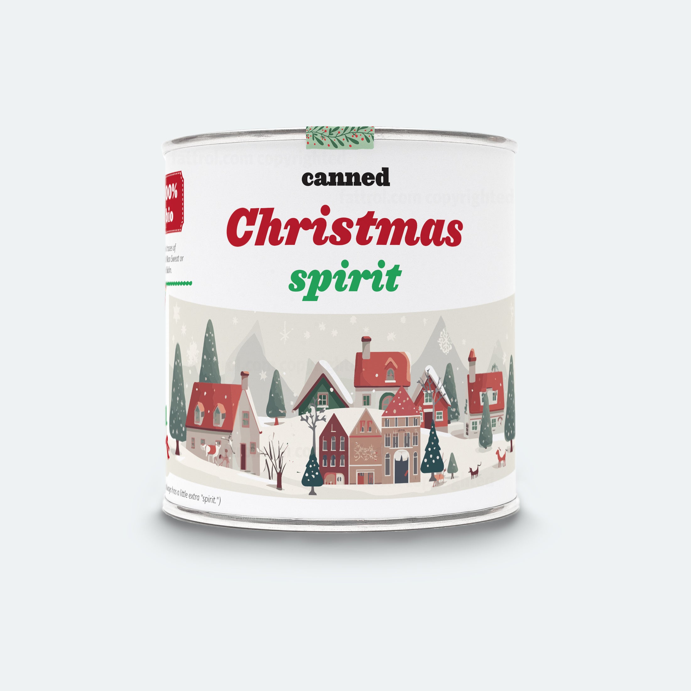 Canned Christmas Spirit