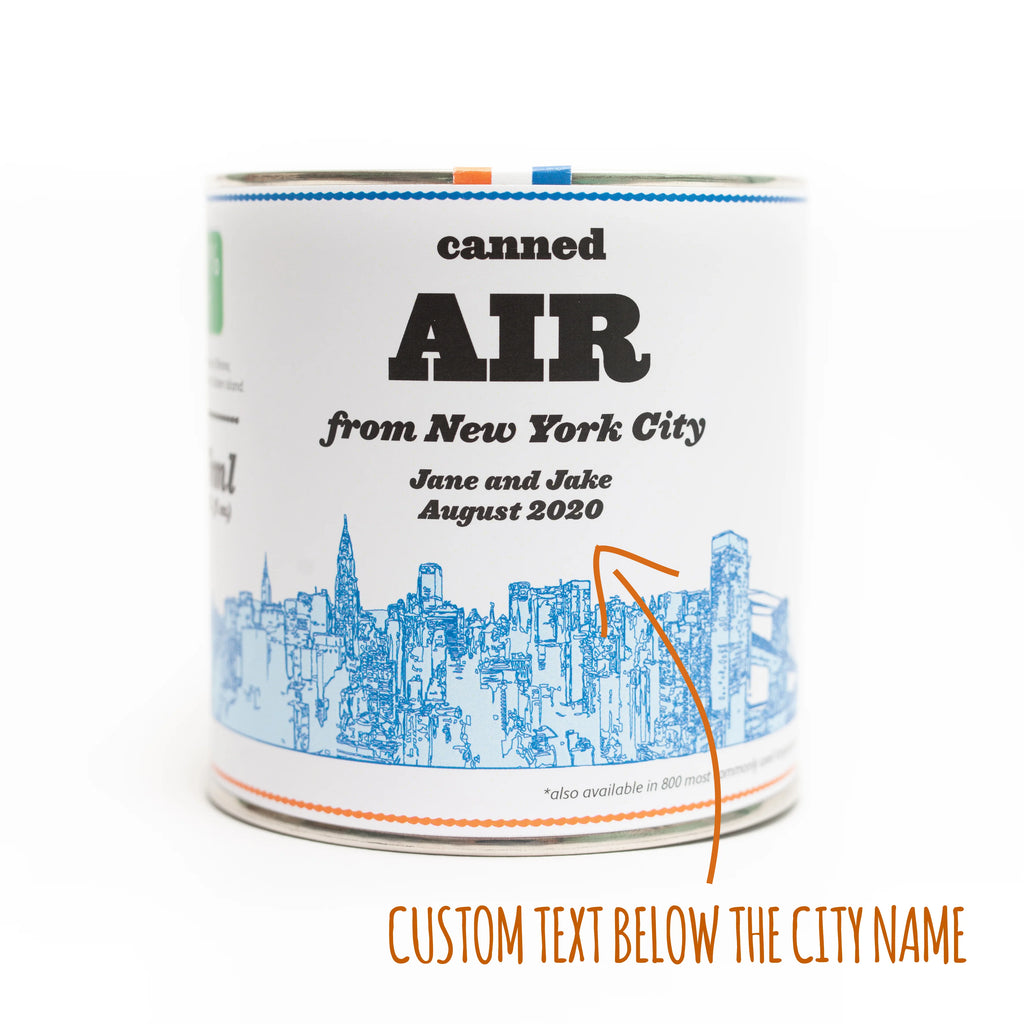 CANNED AIR FROM NEW YORK CITY CUSTOMIZABLE