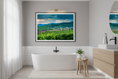 Load image into Gallery viewer, Vineyard Village, Alsace — Fattrol fine art photography print, framed in interior
