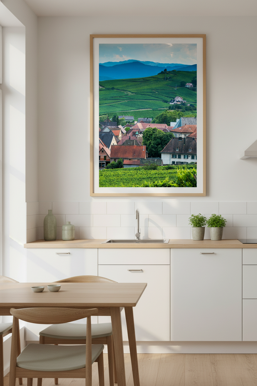 Alsace Vineyards, Saint-Hippolyte — Kirill Rudenko original travel art print