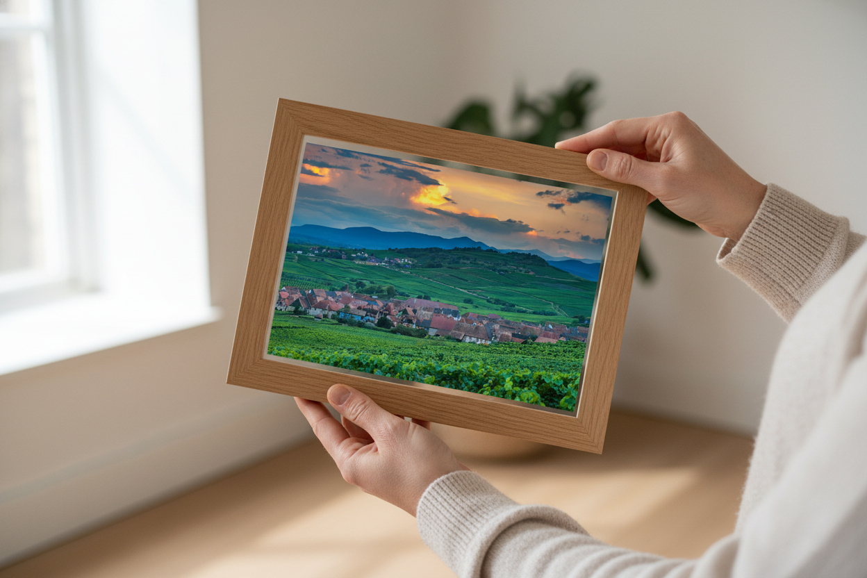 Vineyard Village at Sunset, Saint-Hippolyte — Kirill Rudenko fine art photography (not AI-generated)