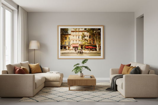Cours Mirabeau Street Scene — Aix-en-Provence Fine Art Print