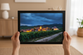 Load image into Gallery viewer, Alsace Village & Vineyards, Saint-Hippolyte — Fattrol fine art photography print, framed in interior
