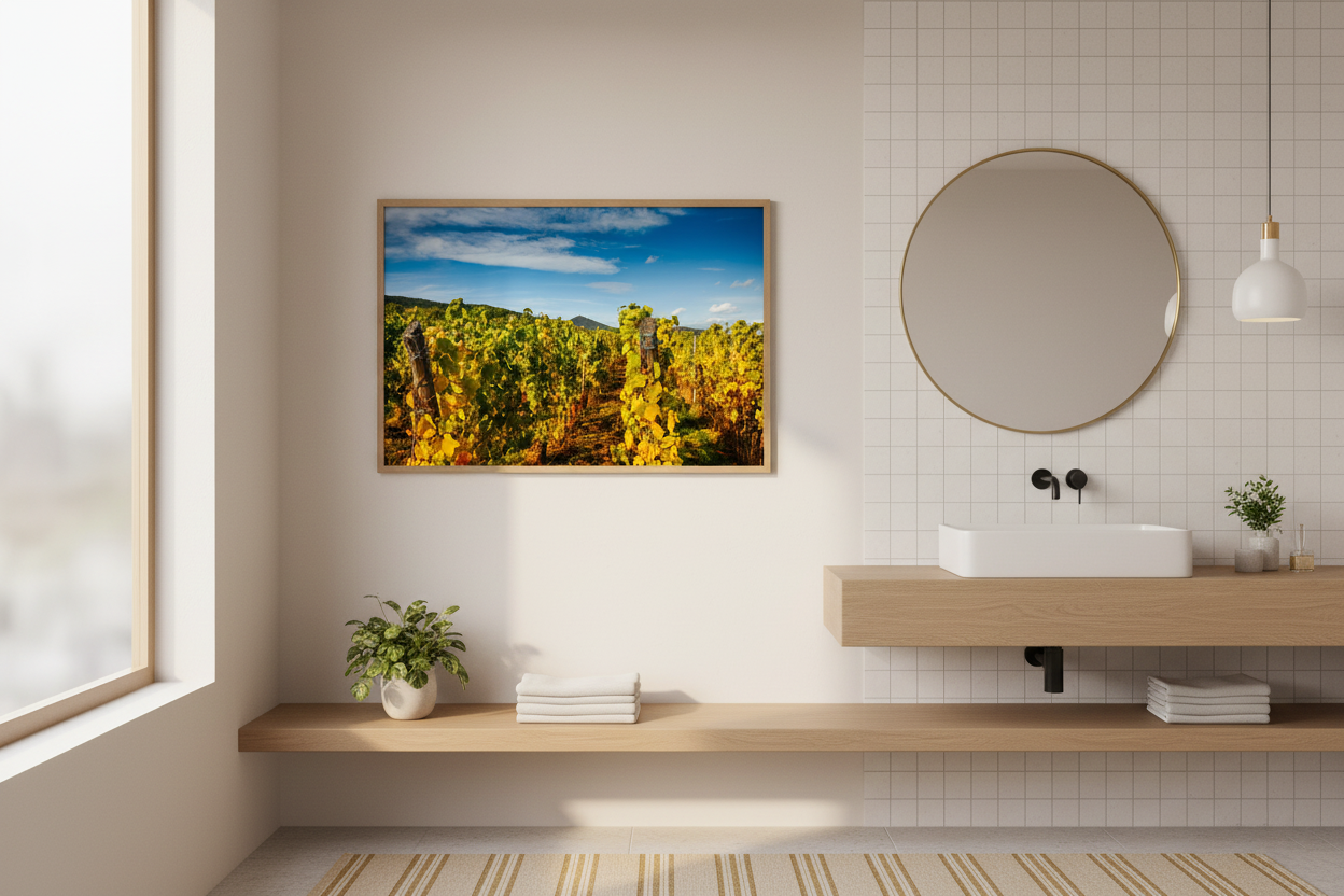 Autumn Vineyard, Alsace — Kirill Rudenko fine art photography (not AI-generated)