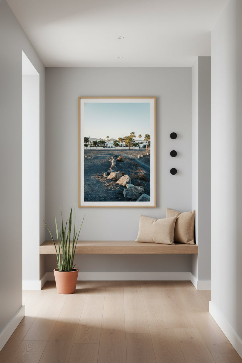 Sunset Village, Lanzarote — archival fine art print on museum-grade paper