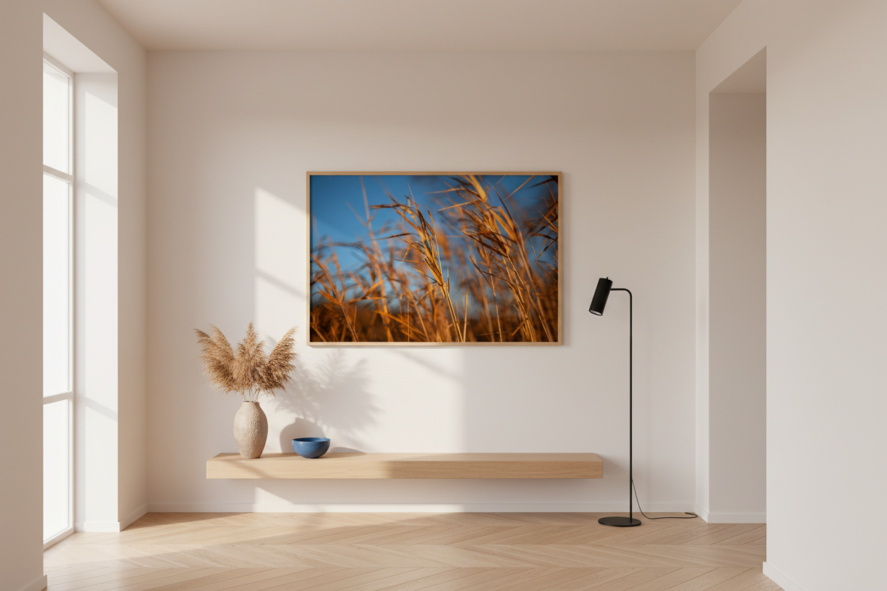 Golden Field Grasses – Nature Fine Art Photography Print
