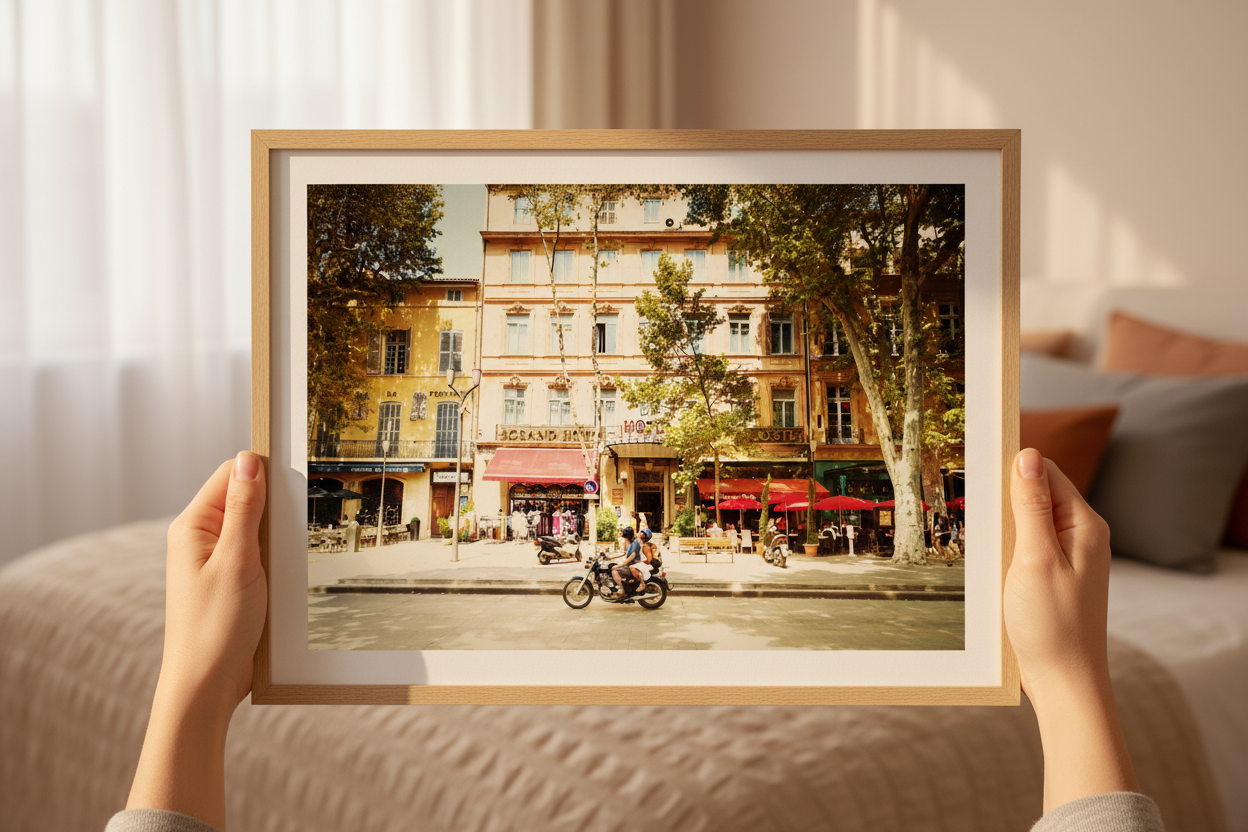 Cours Mirabeau Street Scene — Aix-en-Provence Fine Art Print